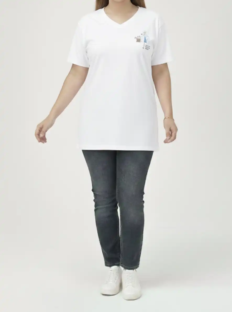 تی شرت پنبه یقه هفت گلدوزی - زرشکی